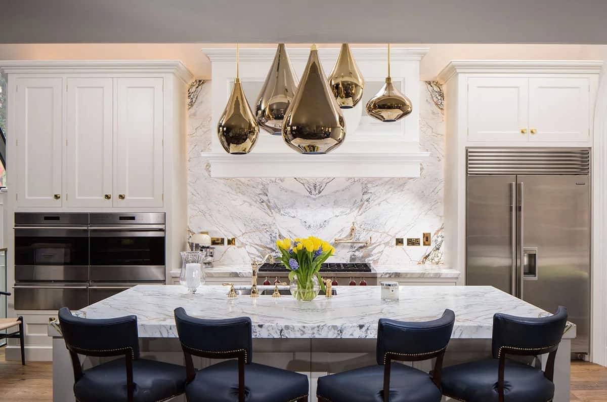Calacatta Paonazzo Marble kitchen by Miller Brothers Stone, Timeless Beauty, One of Dublin's finest residential roads