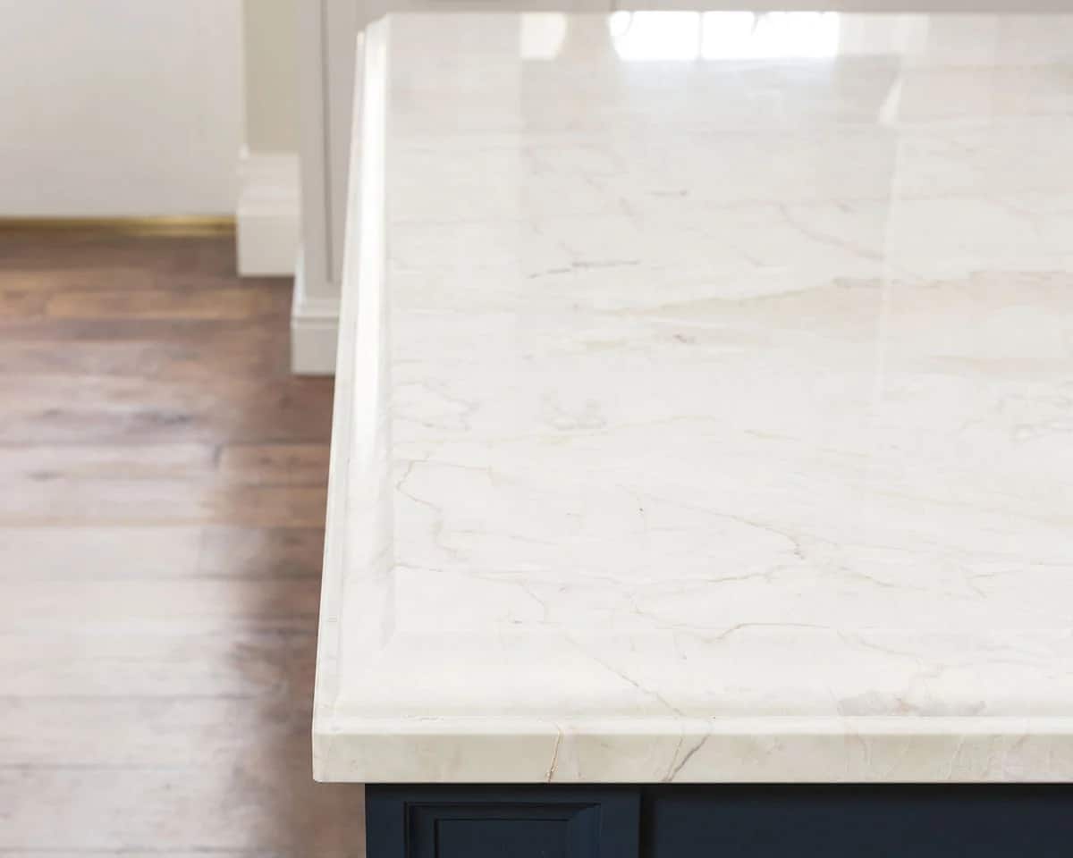 Traditional Makeover, Dolce Vita Marble detail, fabricated and installed by Miller Brothers Stone