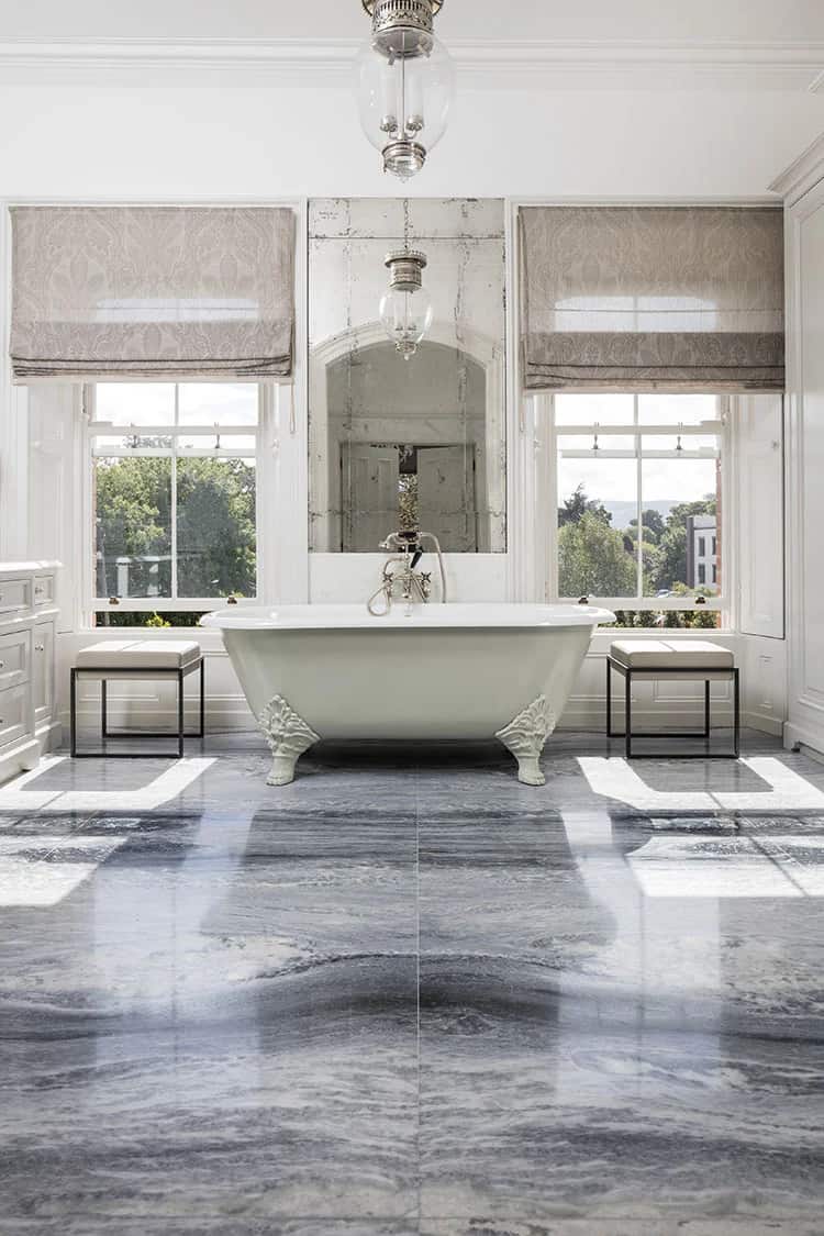 Parisian Chic, Basaltina detail, fabricated and installed by Miller Brothers Stone, Dublin