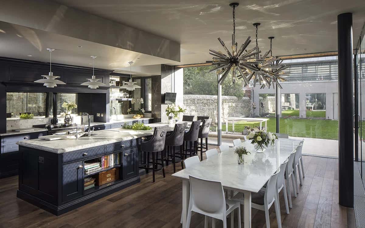 Blanco Eclipse Quartzite kitchen by Miller Brothers Stone, Fusion & Contemporary, South Dublin