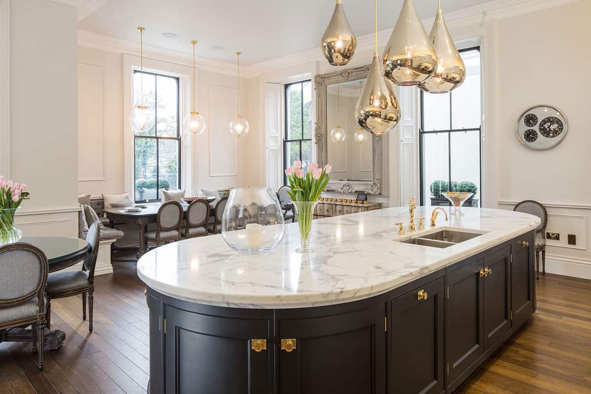 Elegant Luxury, Calacatta Extra detail, fabricated and installed by Miller Brothers Stone, Dublin