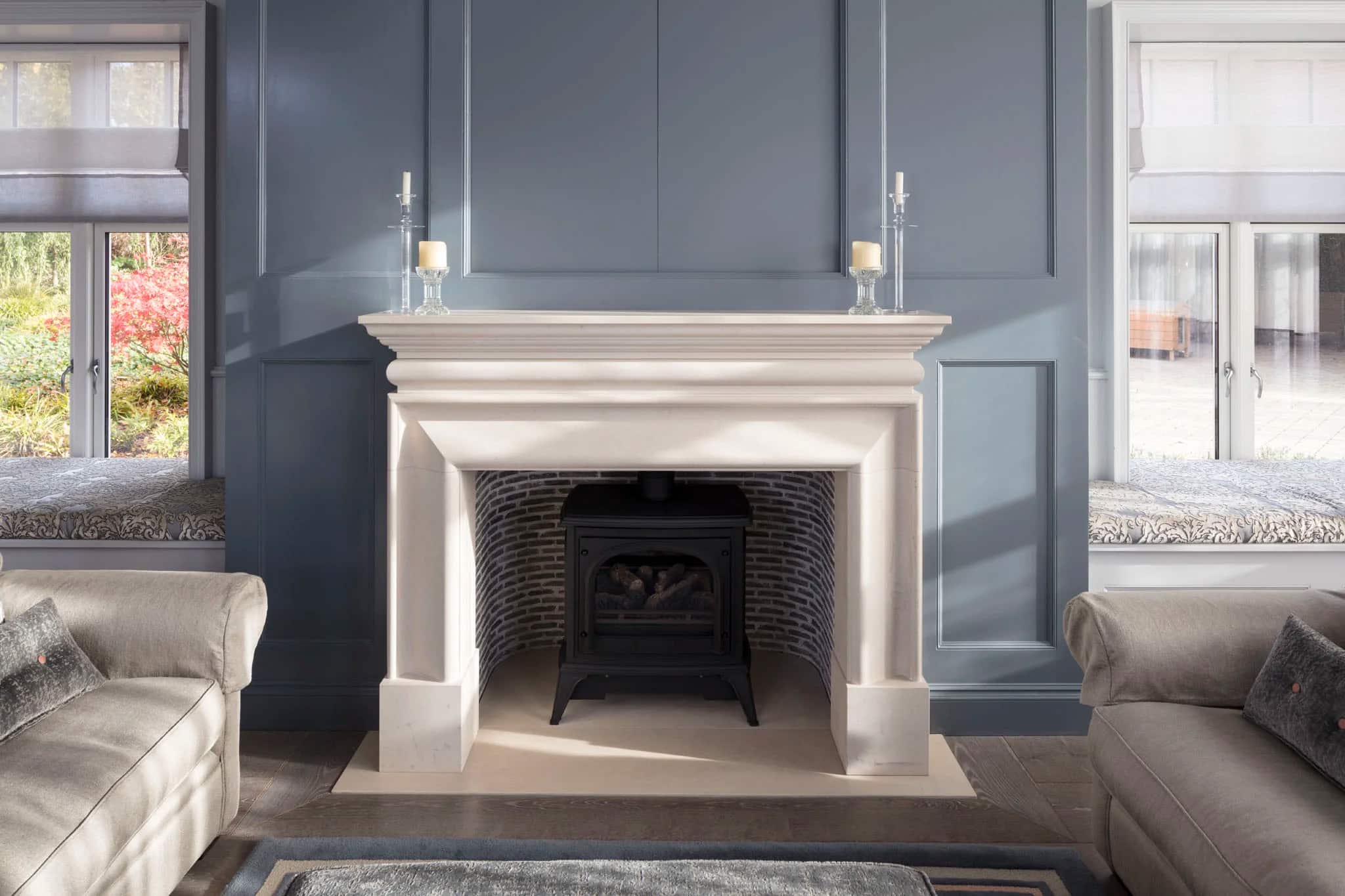 Custom-Made Fireplace Project, Miller Brothers Stone